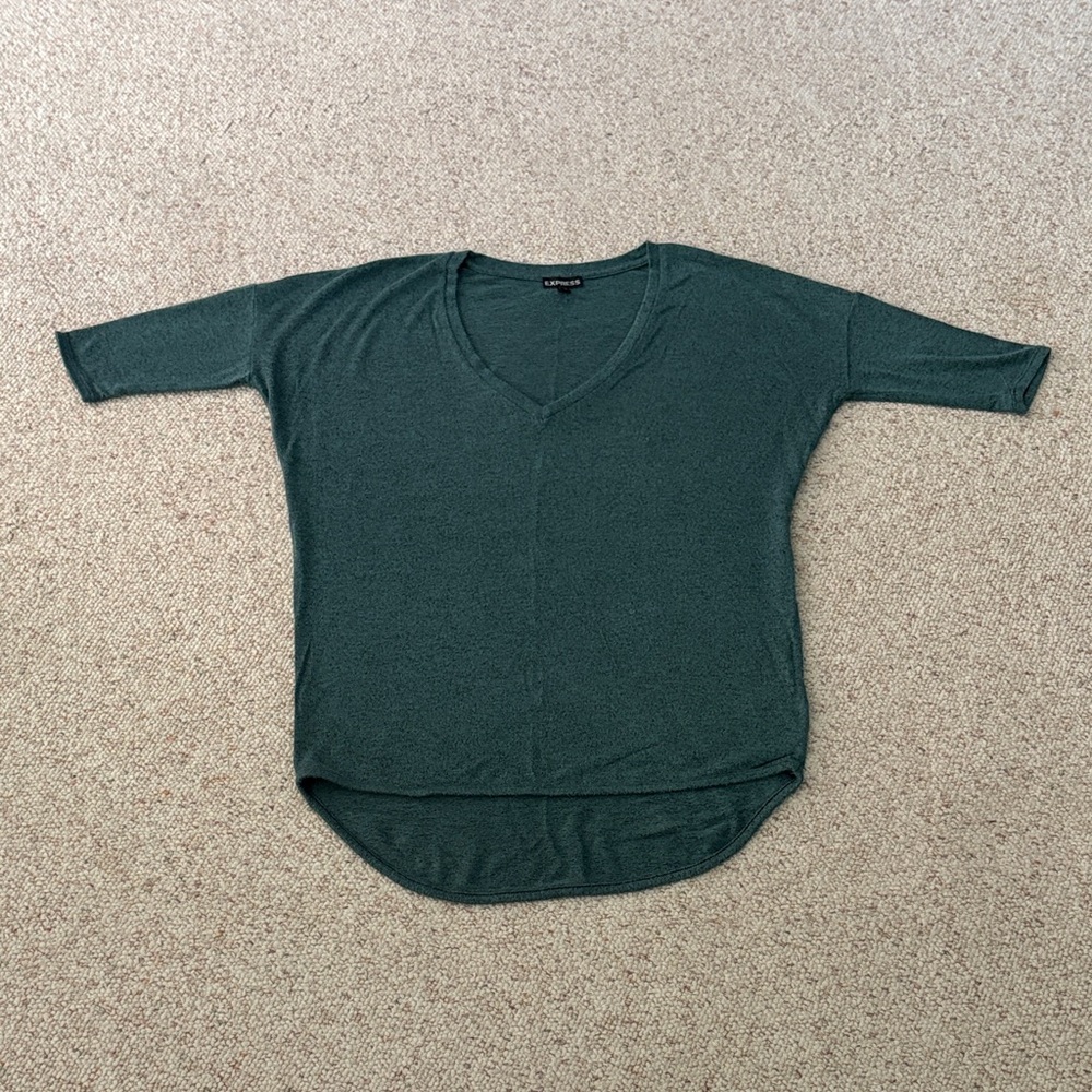 Express Teal Knit Top
